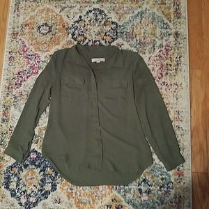 LOFT Petite Utility Blouse